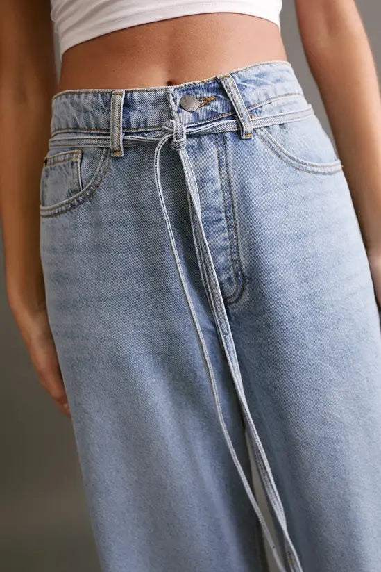 LANECHIC  The Belted Wide Leg Jeans