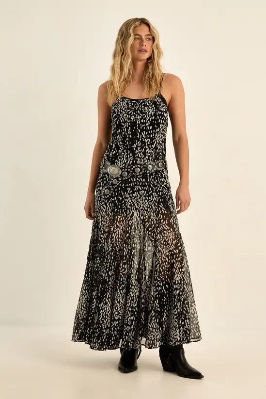 LANECHIC   Hem Strappy Festival Maxi Dress